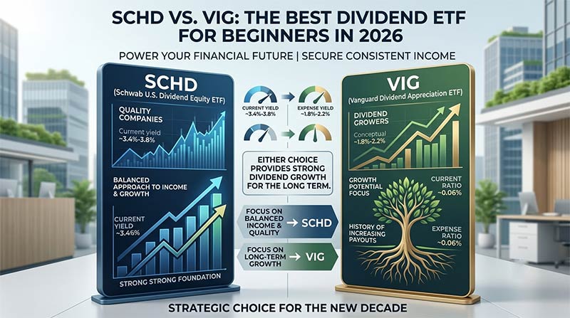 SCHD vs VIG: The Best Dividend ETF for Beginners in 2026