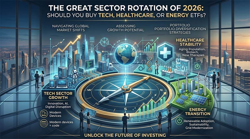 The Great Sector Rotation of 2026: Should You Buy Tech, Healthcare, or Energy ETFs?